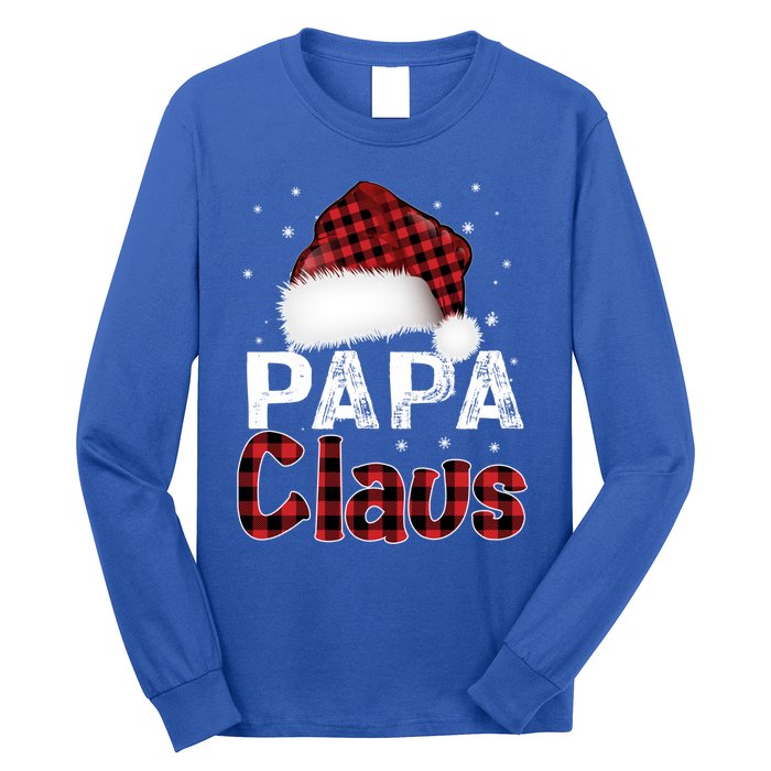 Fun Santa Hat Christmas Costume Family Matching Papa Claus Cute Gift Long Sleeve Shirt