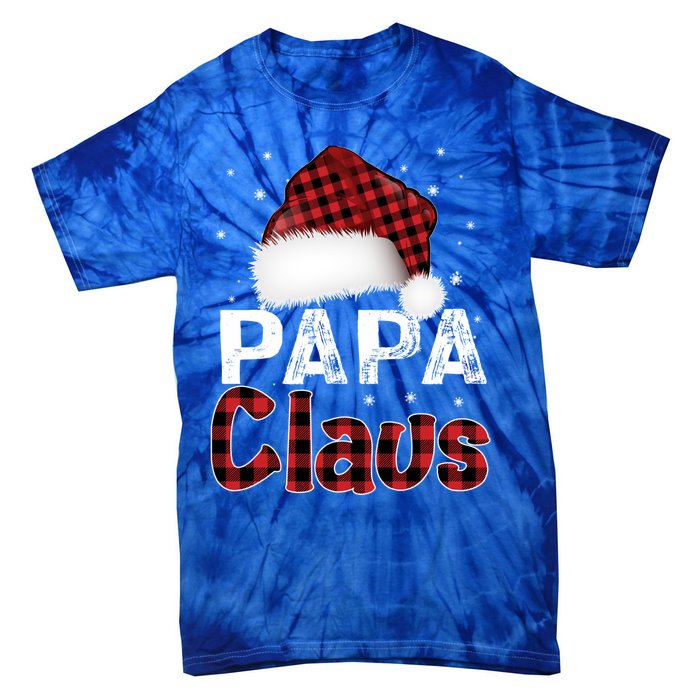 Fun Santa Hat Christmas Costume Family Matching Papa Claus Cute Gift Tie-Dye T-Shirt