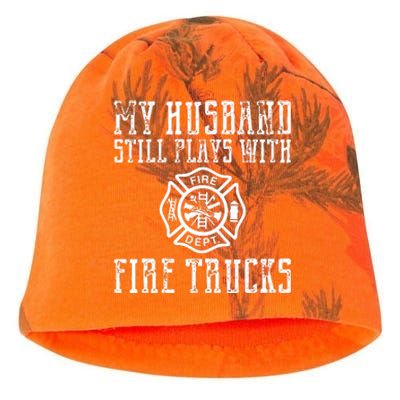 Firefighter Shirts Husband Plays With Fire Trucks Wife Gifts Kati - Camo Knit Beanie