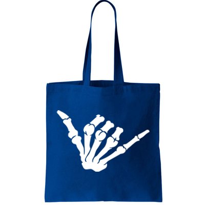 Funny Skeleton Hands Heart Sign Retro Costume Halloween Cute Gift Tote Bag