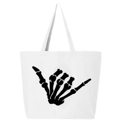 Funny Skeleton Hands Heart Sign Retro Costume Halloween Cute Gift 25L Jumbo Tote