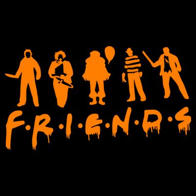 Friends Scary Horror Halloween T-Shirt