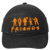 Friends Scary Horror Halloween 7-Panel Snapback Hat
