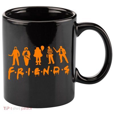 Friends Scary Horror Halloween 11oz C Handle Ceramic Mug