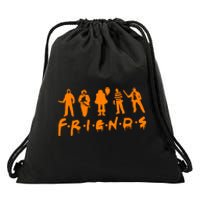 Friends Scary Horror Halloween Drawstring Bag