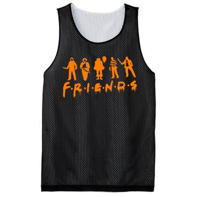 Friends Scary Horror Halloween Mesh Reversible Basketball Jersey Tank