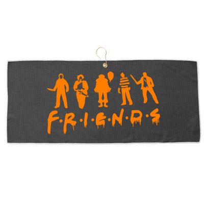 Friends Scary Horror Halloween Large Microfiber Waffle Golf Towel