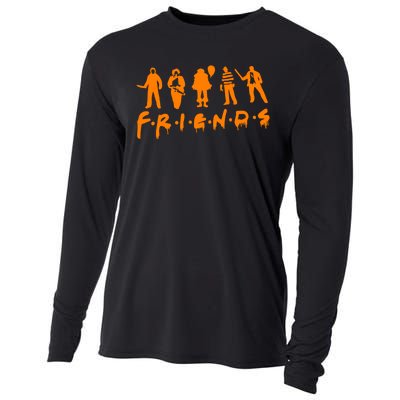 Friends Scary Horror Halloween Cooling Performance Long Sleeve Crew