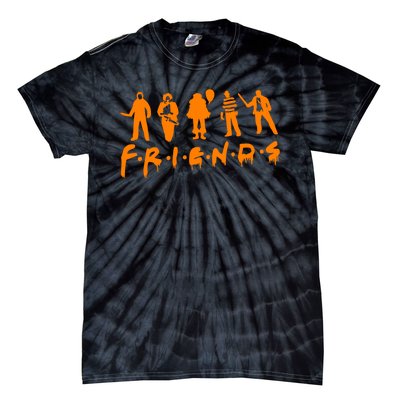 Friends Scary Horror Halloween Tie-Dye T-Shirt