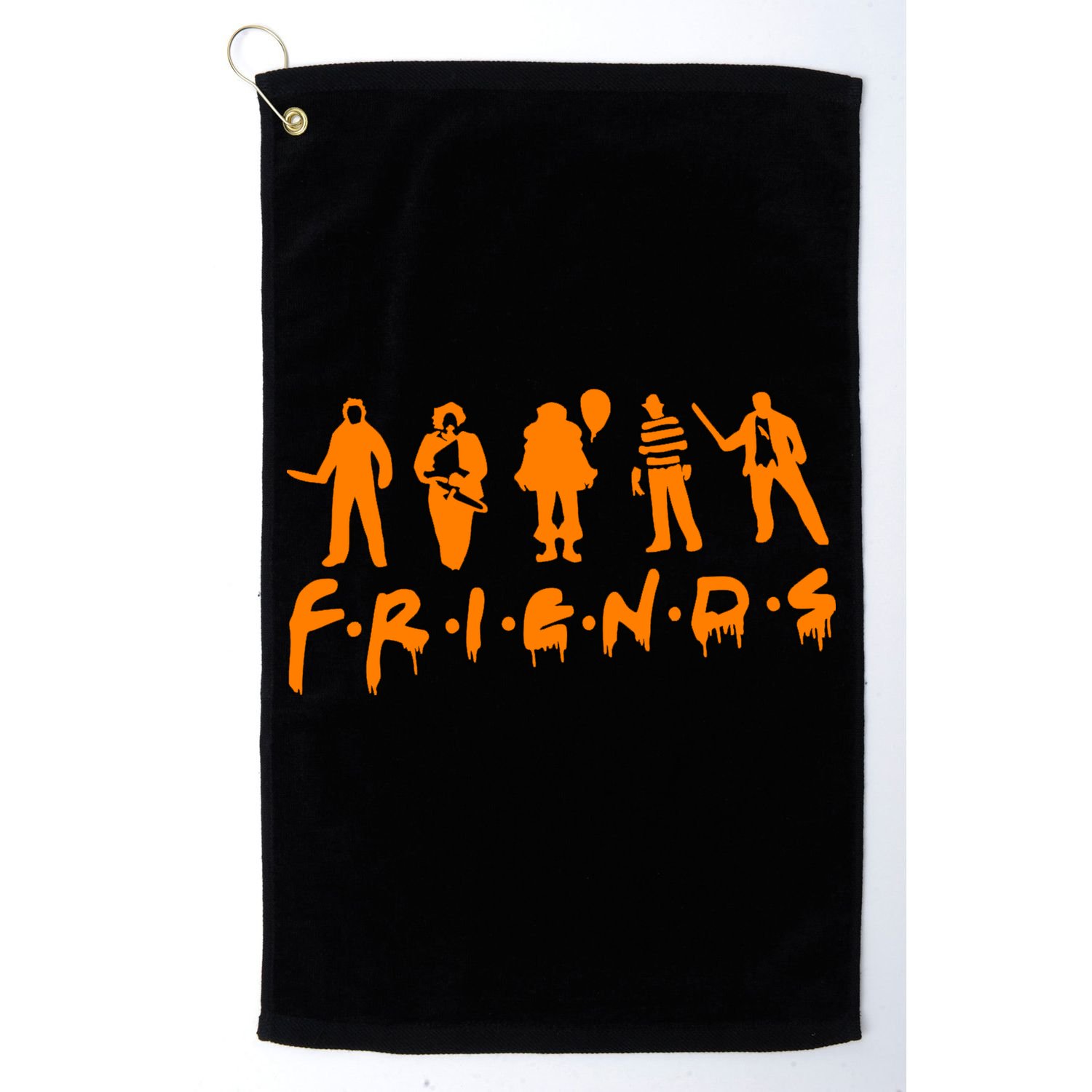 Friends Scary Horror Halloween Golf Towel