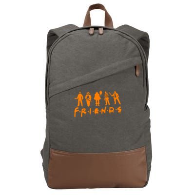 Friends Scary Horror Halloween Cotton Canvas Backpack