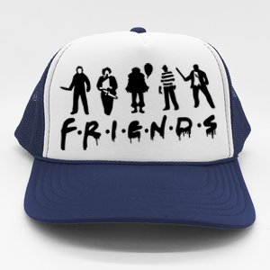 Friends Scary Horror Halloween Trucker Hat