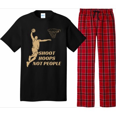 Funny Shoot Hoops Not People Pajama Set