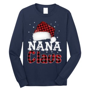 Fun Santa Hat Christmas Costume Family Matching Mama Claus Long Sleeve Shirt