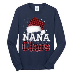 Fun Santa Hat Christmas Costume Family Matching Mama Claus Tall Long Sleeve T-Shirt