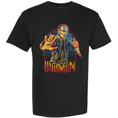 Funny Scary Halloween Jason Garment-Dyed Heavyweight T-Shirt