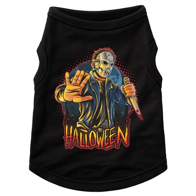 Funny Scary Halloween Jason Doggie Tank