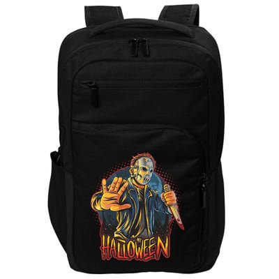 Funny Scary Halloween Jason Impact Tech Backpack