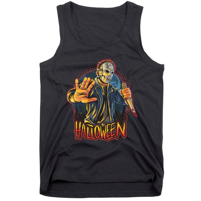 Funny Scary Halloween Jason Tank Top