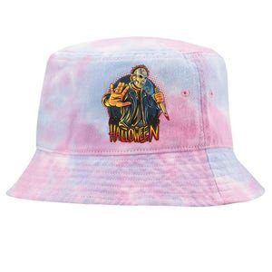 Funny Scary Halloween Jason Tie-Dyed Bucket Hat