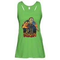 Funny Scary Halloween Jason Ladies Essential Flowy Tank