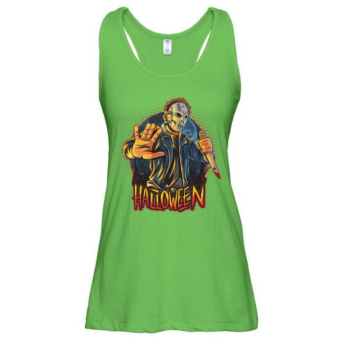 Funny Scary Halloween Jason Ladies Essential Flowy Tank