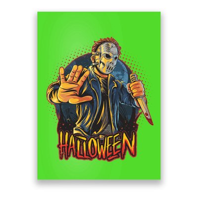 Funny Scary Halloween Jason Poster