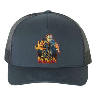 Funny Scary Halloween Jason Yupoong Adult 5-Panel Trucker Hat