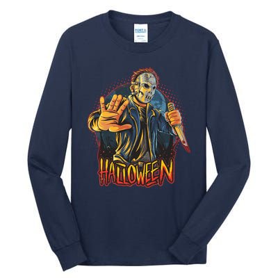 Funny Scary Halloween Jason Tall Long Sleeve T-Shirt