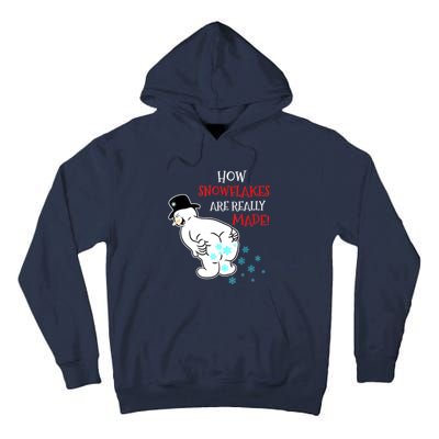 Funny Snowman How Snowflake Are Really Made Christmas Cutome Tall Hoodie