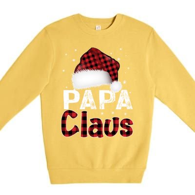 Fun Santa Hat Christmas Costume Family Matching Papa Claus Premium Crewneck Sweatshirt