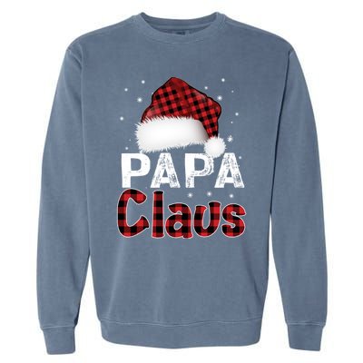 Fun Santa Hat Christmas Costume Family Matching Papa Claus Garment-Dyed Sweatshirt