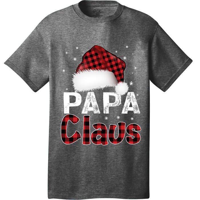 Fun Santa Hat Christmas Costume Family Matching Papa Claus T-Shirt