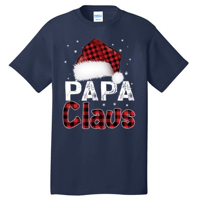 Fun Santa Hat Christmas Costume Family Matching Papa Claus Tall T-Shirt