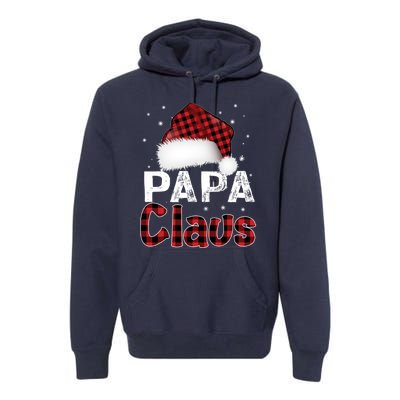 Fun Santa Hat Christmas Costume Family Matching Papa Claus Premium Hoodie