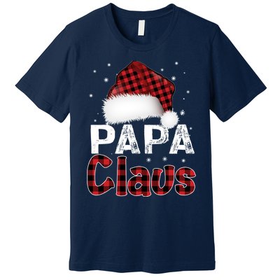 Fun Santa Hat Christmas Costume Family Matching Papa Claus Premium T-Shirt