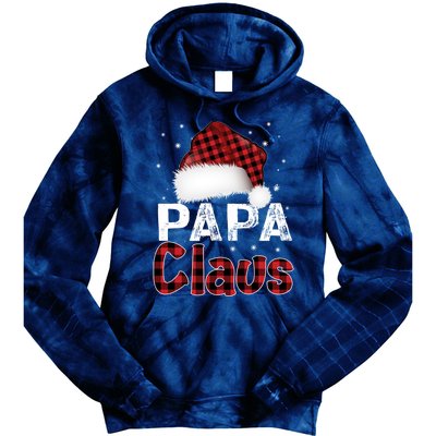 Fun Santa Hat Christmas Costume Family Matching Papa Claus Tie Dye Hoodie