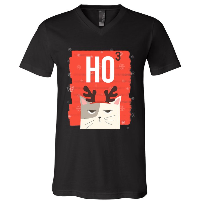 Funny Sarcastic Ho3 Ho Ho Ho Christmas V-Neck T-Shirt