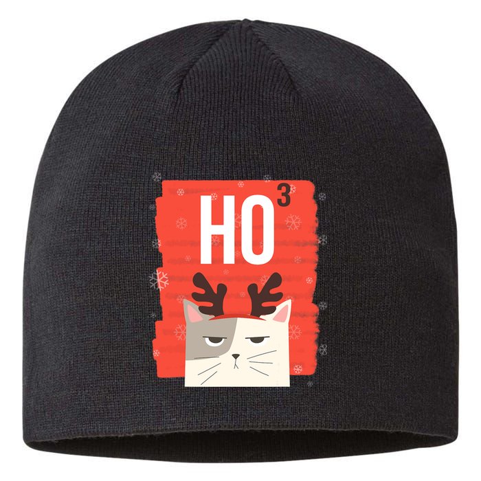 Funny Sarcastic Ho3 Ho Ho Ho Christmas Sustainable Beanie