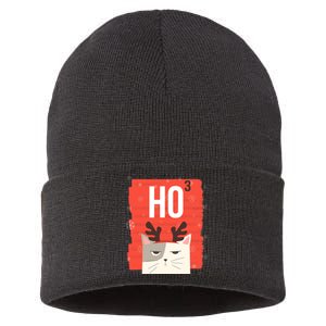 Funny Sarcastic Ho3 Ho Ho Ho Christmas Sustainable Knit Beanie