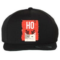 Funny Sarcastic Ho3 Ho Ho Ho Christmas Wool Snapback Cap