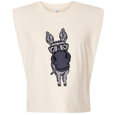 Funny Smart House Donkey Farm Horse Mule Pack Animal Donkey Garment-Dyed Women's Muscle Tee