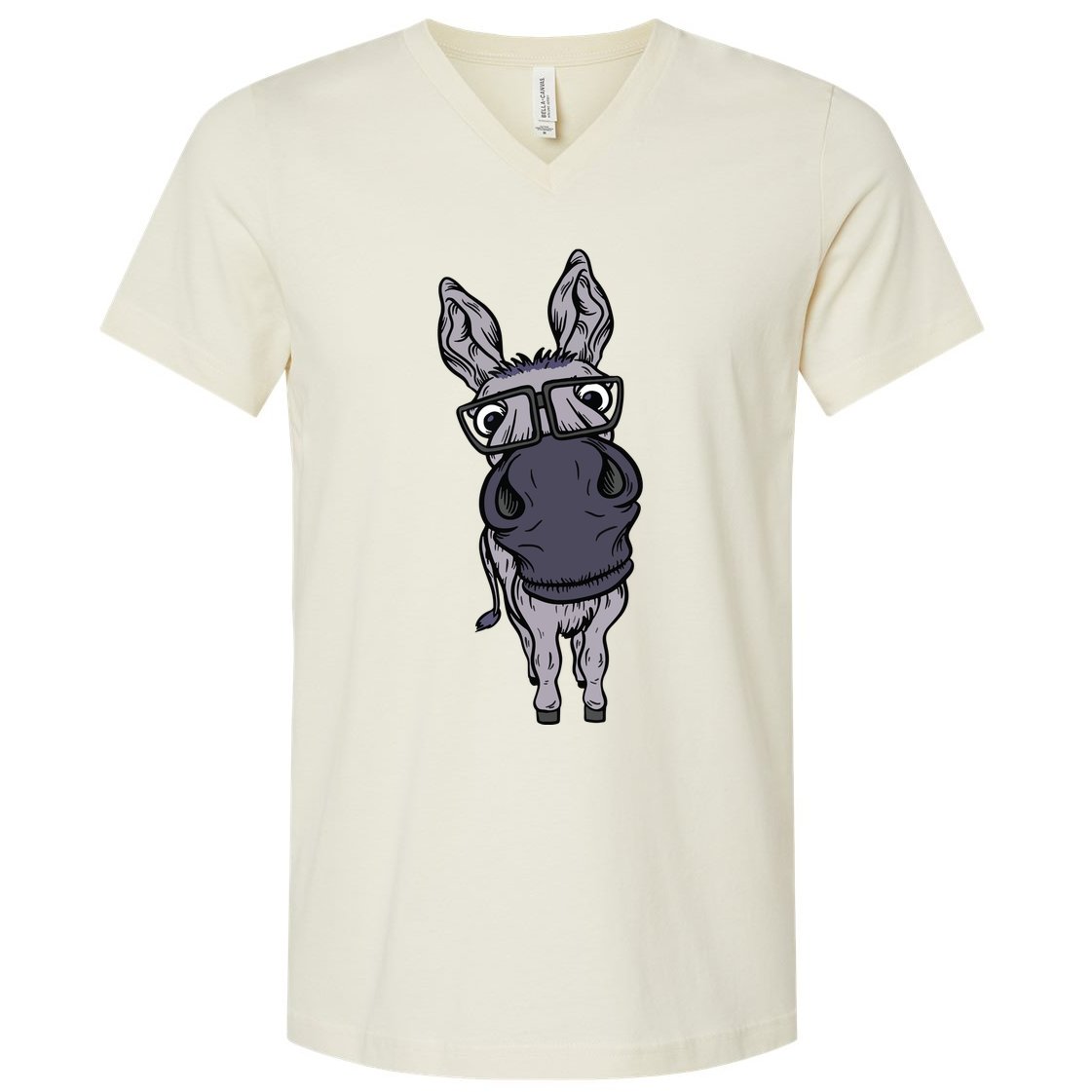 Funny Smart House Donkey Farm Horse Mule Pack Animal Donkey V-Neck T-Shirt