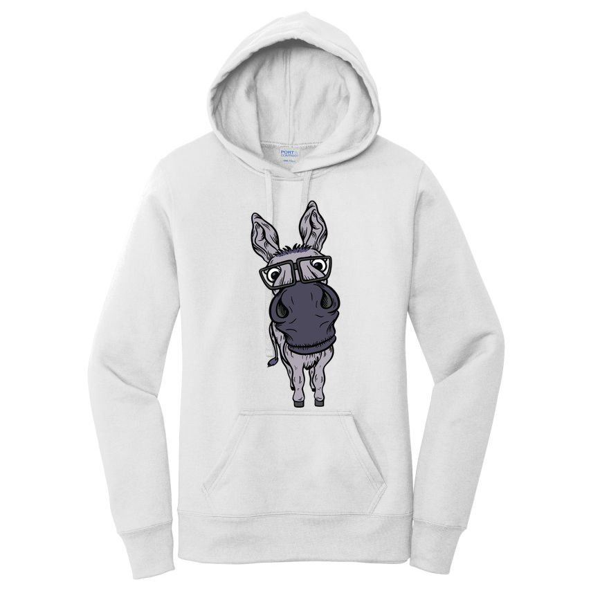 Funny Smart House Donkey Farm Horse Mule Pack Animal Donkey Women's Pullover Hoodie