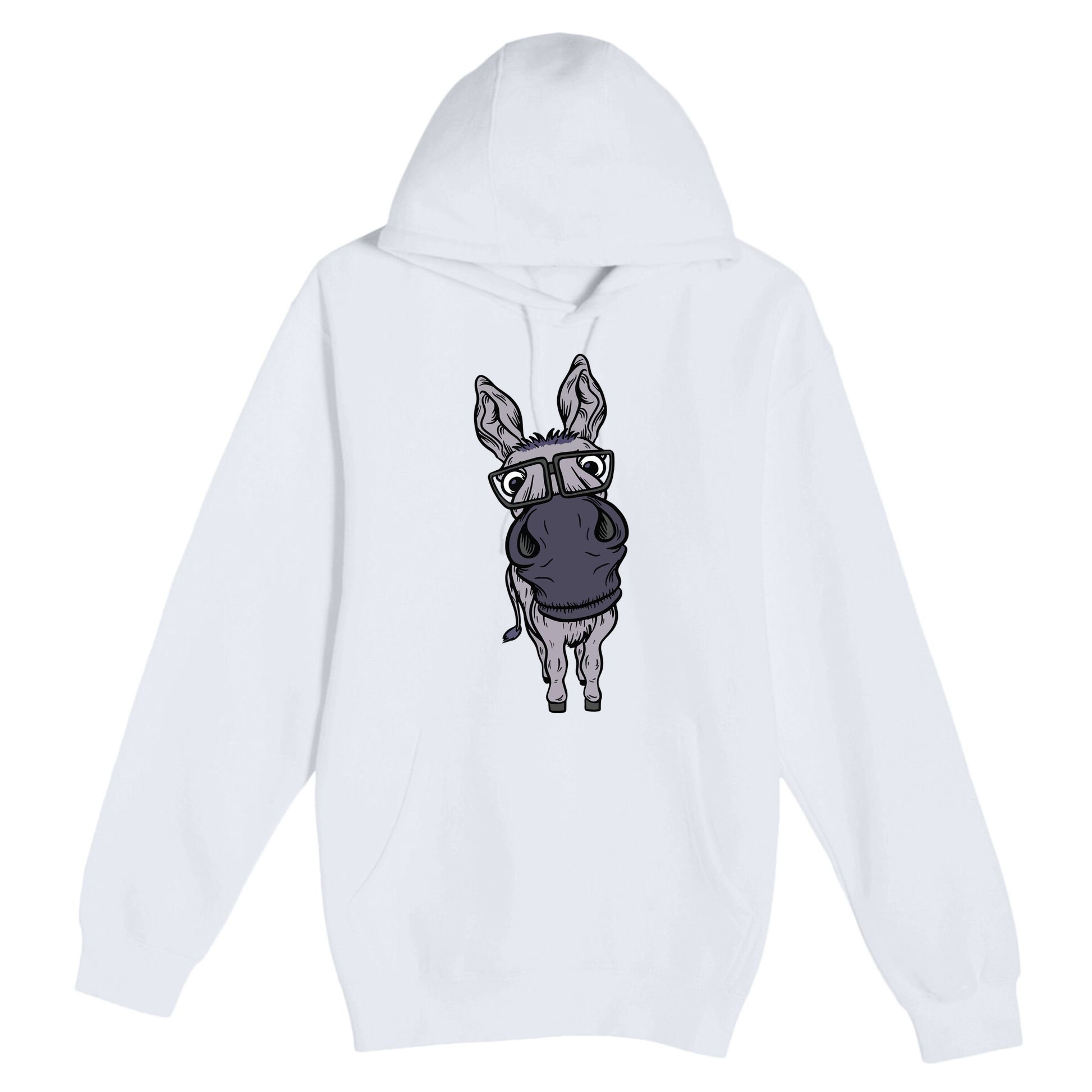 Funny Smart House Donkey Farm Horse Mule Pack Animal Donkey Premium Pullover Hoodie