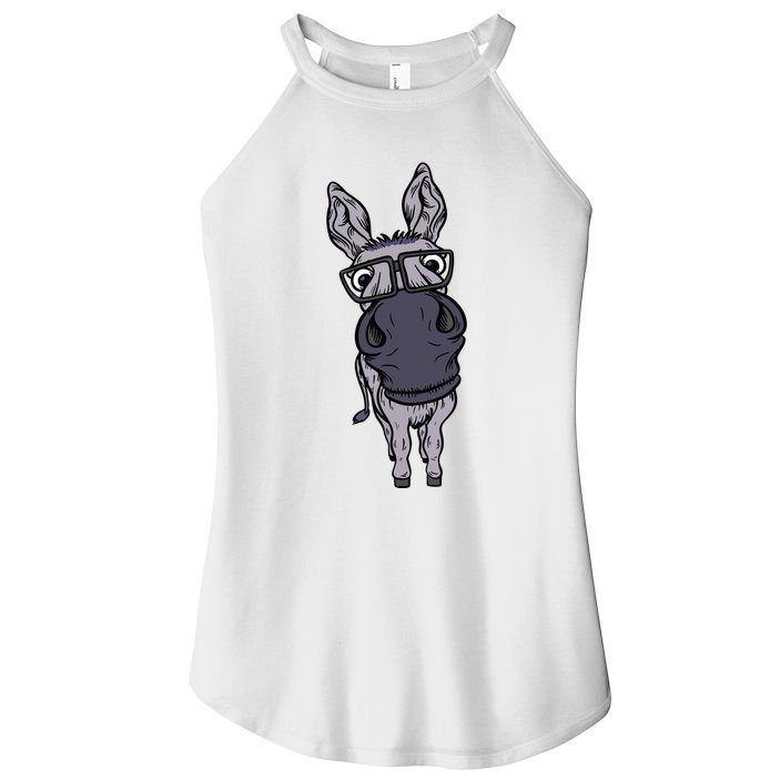 Funny Smart House Donkey Farm Horse Mule Pack Animal Donkey Women's Perfect Tri Rocker Tank