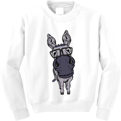 Funny Smart House Donkey Farm Horse Mule Pack Animal Donkey Kids Sweatshirt
