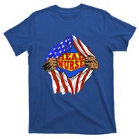 Funny Super Head Nurse Hero Job Gift T-Shirt