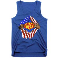 Funny Super Head Nurse Hero Job Gift Tank Top