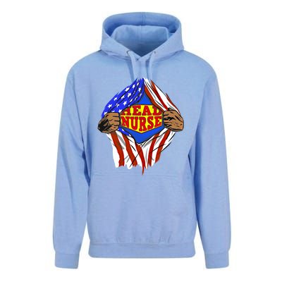 Funny Super Head Nurse Hero Job Gift Unisex Surf Hoodie